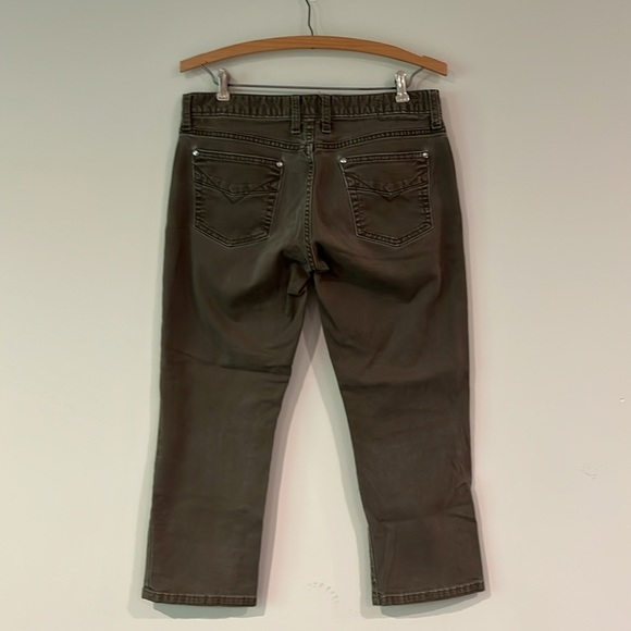 GAP Vintage Women’s 8 Regular Original Low Rise Gray Denim Crop Capri Jeans - Picture 6 of 9